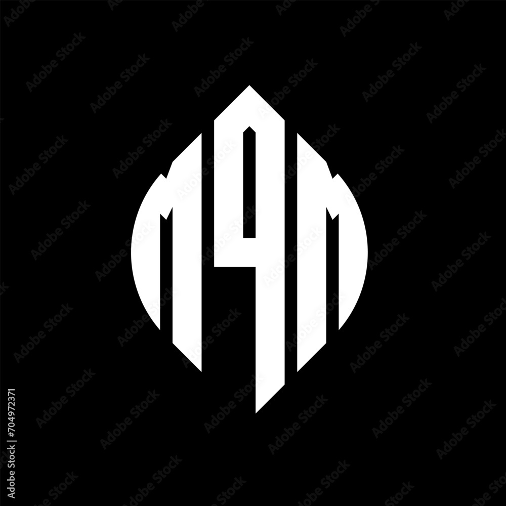 MQM circle letter logo design with circle and ellipse shape. MQM ellipse letters with typographic style. The three initials form a circle logo. MQM circle emblem abstract monogram letter mark vector. MQM circle letter logo design with circle and ellipse shape. MQM ellipse letters with typographic style. The three initials form a circle logo. MQM circle emblem abstract monogram letter mark vector.