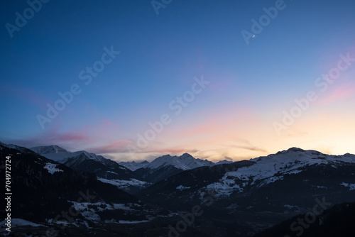 Sonnenuntergang in den Alpen © Udo