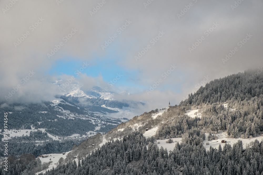 Winter in Graubünden, Flims, Laax, Falera