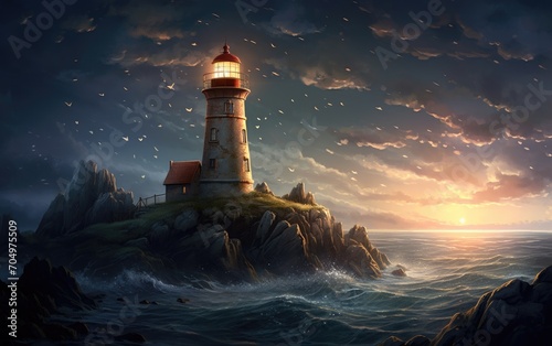 The story of a lighthouse keeper who discovers a mystical bulb that guides ships through time.