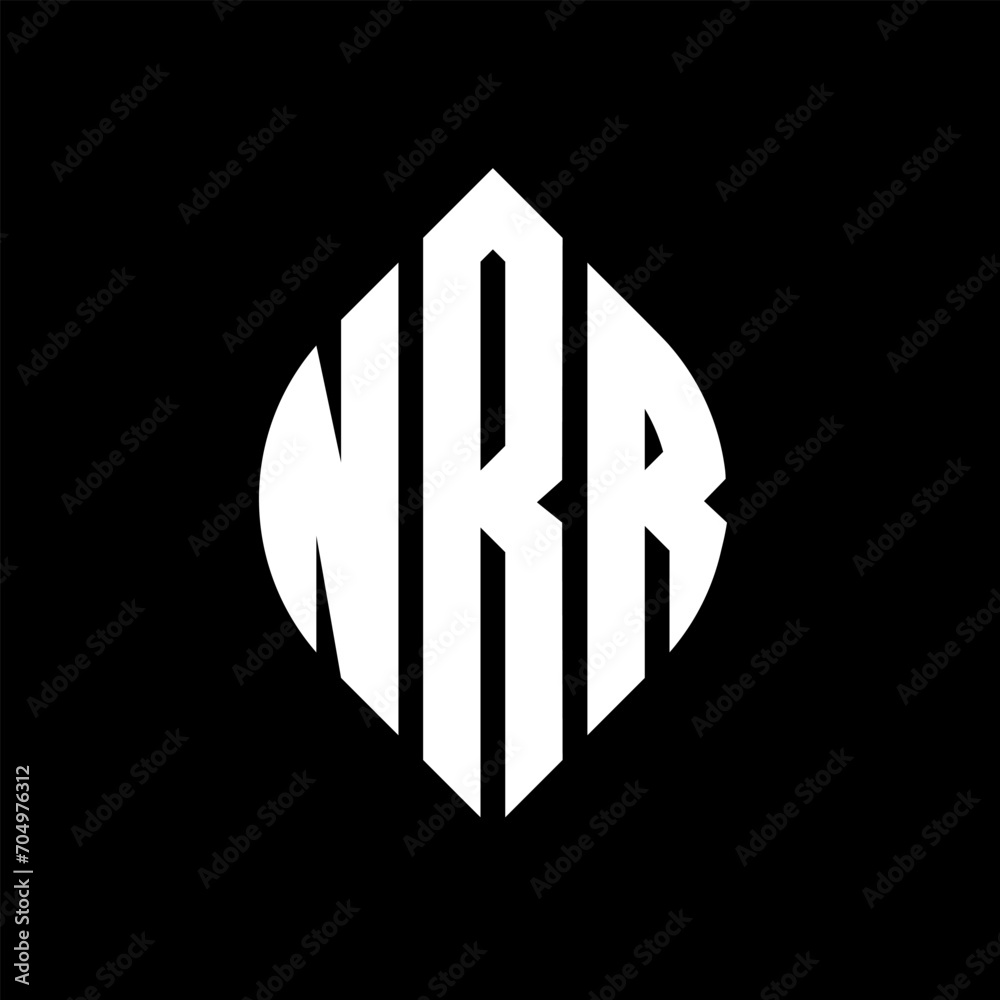 NRR circle letter logo design with circle and ellipse shape. NRR ellipse letters with typographic style. The three initials form a circle logo. NRR circle emblem abstract monogram letter mark vector. NRR circle letter logo design with circle and ellipse shape. NRR ellipse letters with typographic style. The three initials form a circle logo. NRR circle emblem abstract monogram letter mark vector.