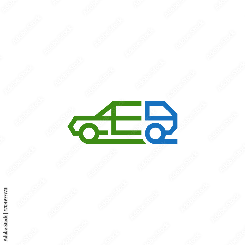 E letter car company logo design. E letter car company logo design.