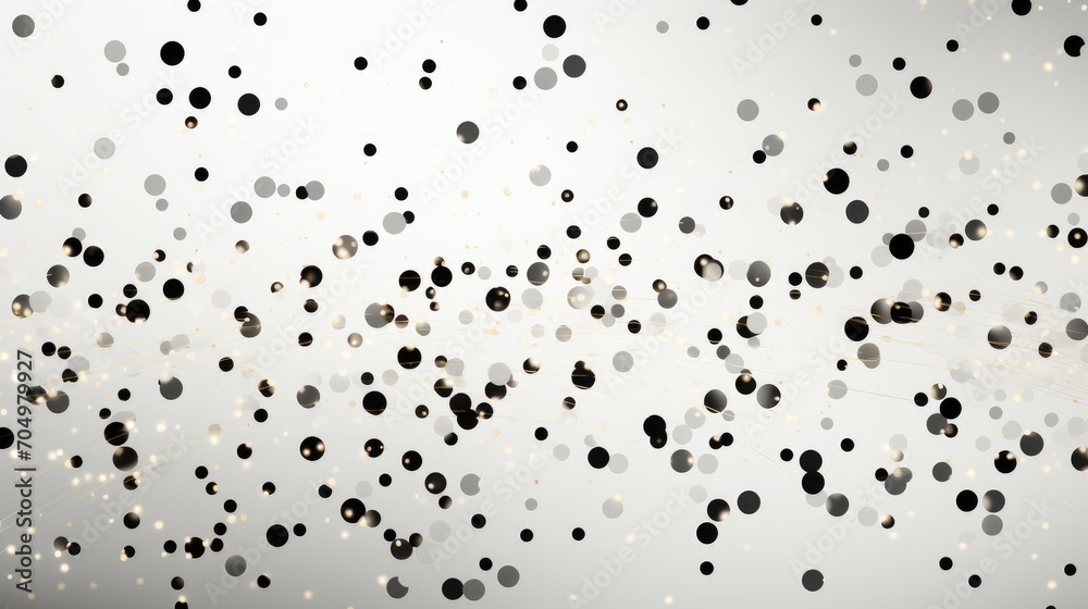 Halftone background pattern and abstract black and white polka dot grid grunge line illustration.