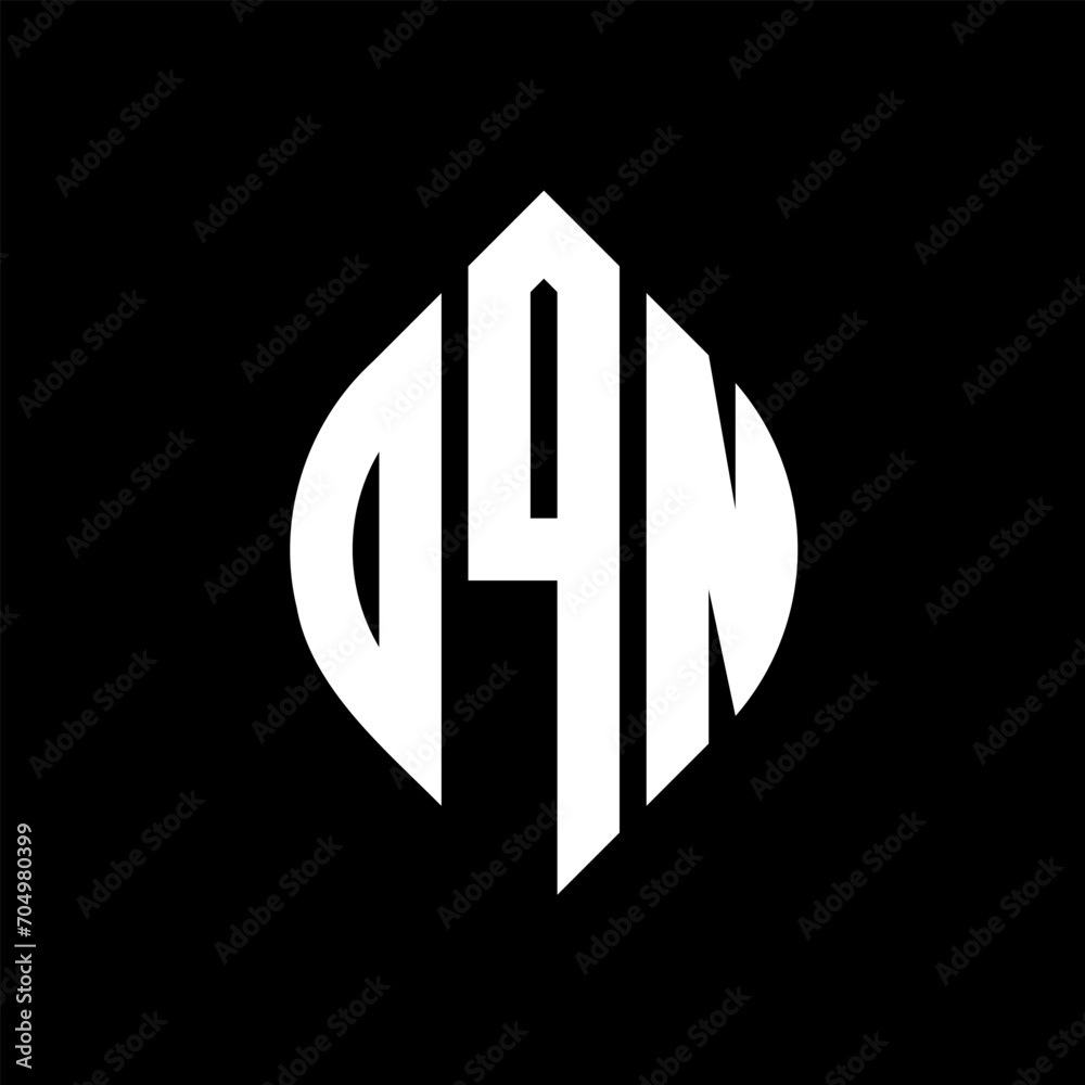 OQN circle letter logo design with circle and ellipse shape. OQN ellipse letters with typographic style. The three initials form a circle logo. OQN circle emblem abstract monogram letter mark vector. OQN circle letter logo design with circle and ellipse shape. OQN ellipse letters with typographic style. The three initials form a circle logo. OQN circle emblem abstract monogram letter mark vector.