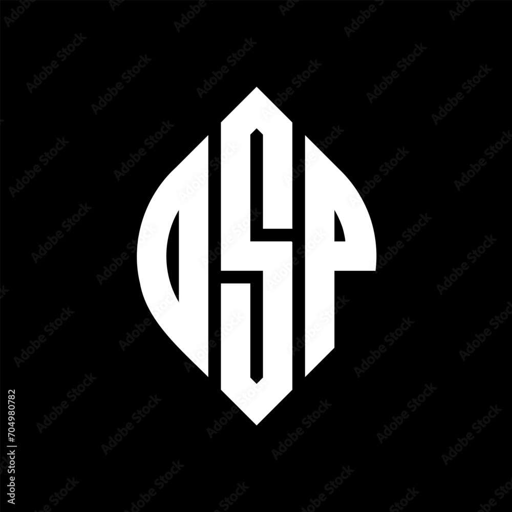 OSP circle letter logo design with circle and ellipse shape. OSP ellipse letters with typographic style. The three initials form a circle logo. OSP circle emblem abstract monogram letter mark vector. OSP circle letter logo design with circle and ellipse shape. OSP ellipse letters with typographic style. The three initials form a circle logo. OSP circle emblem abstract monogram letter mark vector.