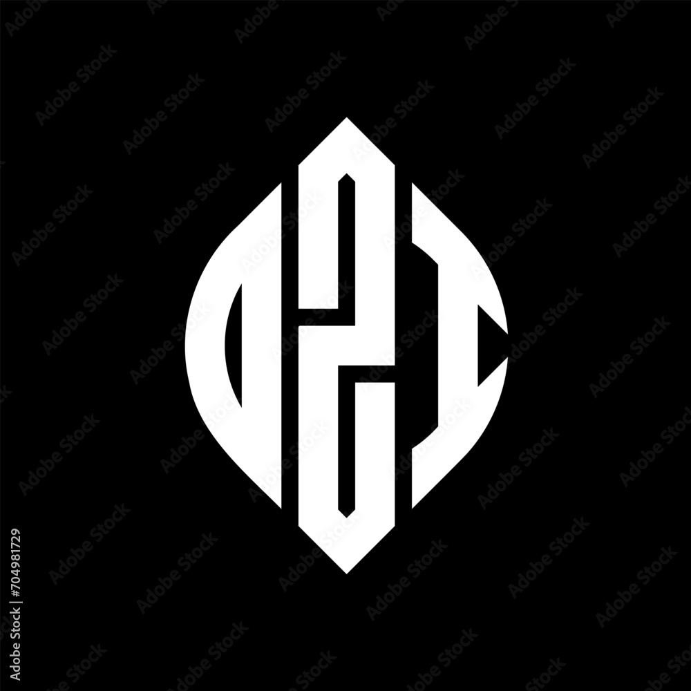 OZI circle letter logo design with circle and ellipse shape. OZI ellipse letters with typographic style. The three initials form a circle logo. OZI circle emblem abstract monogram letter mark vector. OZI circle letter logo design with circle and ellipse shape. OZI ellipse letters with typographic style. The three initials form a circle logo. OZI circle emblem abstract monogram letter mark vector.