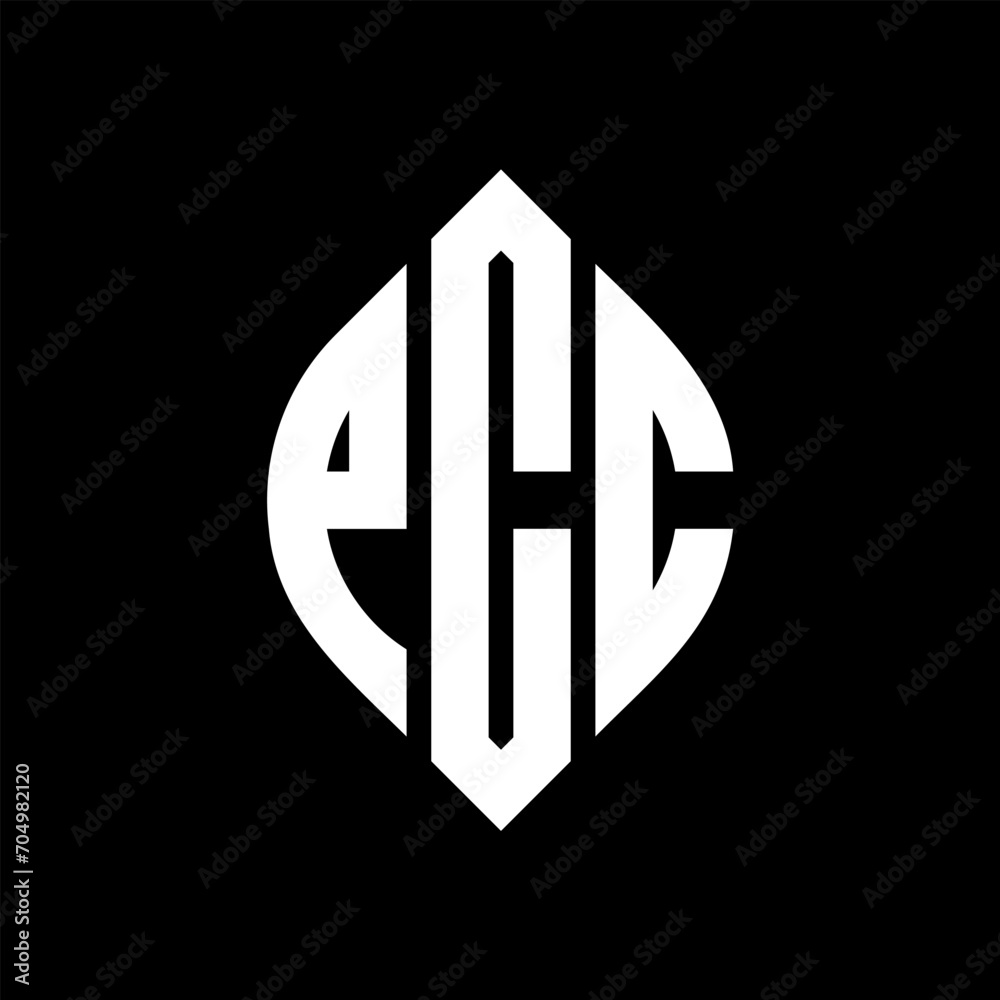 PCC circle letter logo design with circle and ellipse shape. PCC ellipse letters with typographic style. The three initials form a circle logo. PCC circle emblem abstract monogram letter mark vector. PCC circle letter logo design with circle and ellipse shape. PCC ellipse letters with typographic style. The three initials form a circle logo. PCC circle emblem abstract monogram letter mark vector.