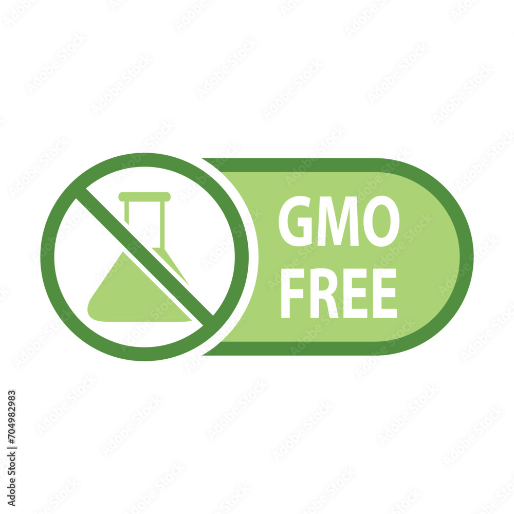 gmo free icon organic food sign gmo free icon organic food sign