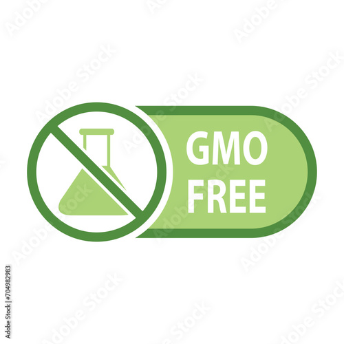 gmo free icon organic food sign