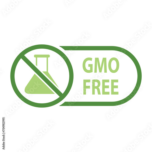gmo free icon organic food sign