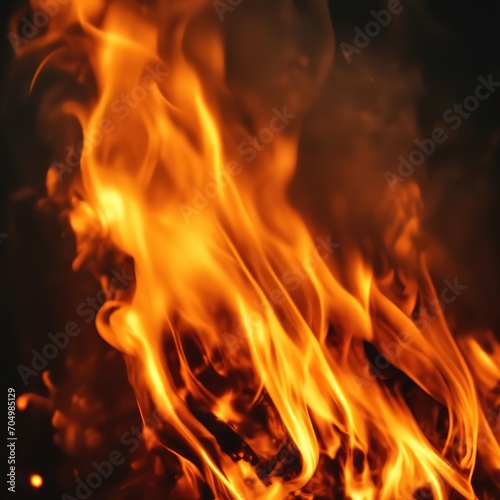 fire on a black background. abstract background with flames. © Ирина Самойлова