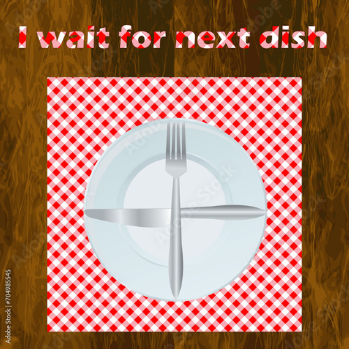 I WAIT FOR NEXT DISH  dining etiquette