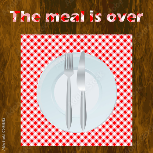 THE MEAL IS OVER dining etiquette
