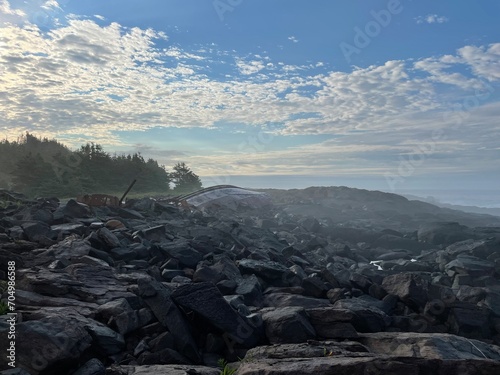 Tidepools in the early morning - Monhegan Island, Maine photo