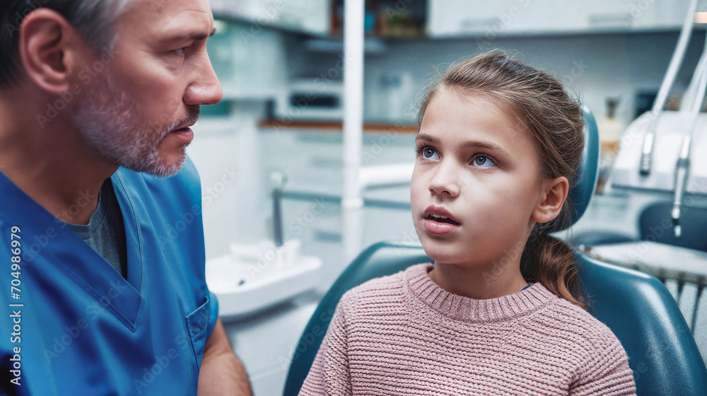 Pediatric Dentist Consultation with Young Patient Pediatric Dentist Consultation with Young Patient