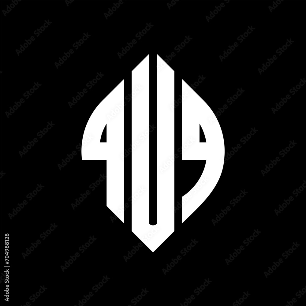 QUQ circle letter logo design with circle and ellipse shape. QUQ ellipse letters with typographic style. The three initials form a circle logo. QUQ circle emblem abstract monogram letter mark vector. QUQ circle letter logo design with circle and ellipse shape. QUQ ellipse letters with typographic style. The three initials form a circle logo. QUQ circle emblem abstract monogram letter mark vector.
