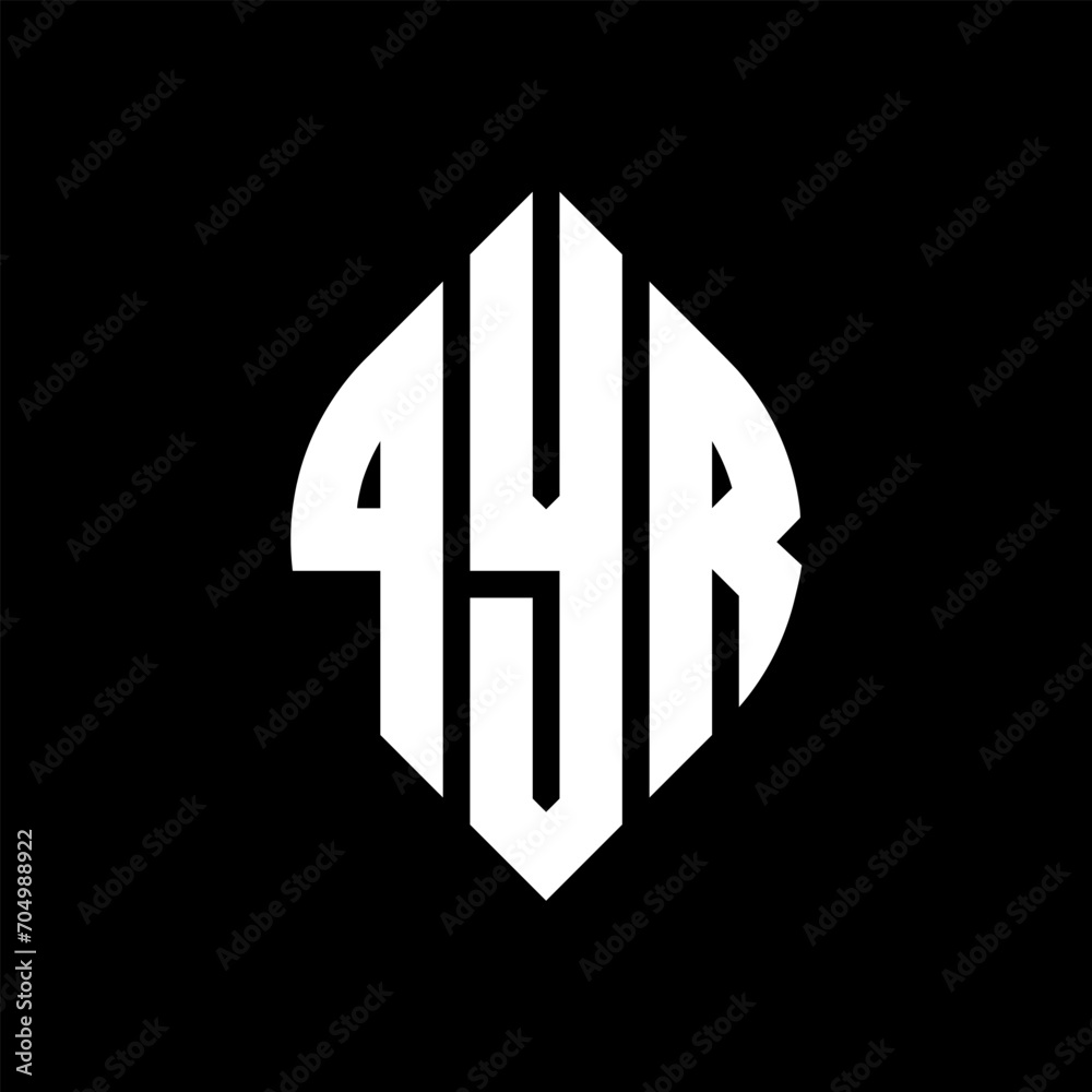 QYR circle letter logo design with circle and ellipse shape. QYR ellipse letters with typographic style. The three initials form a circle logo. QYR circle emblem abstract monogram letter mark vector. QYR circle letter logo design with circle and ellipse shape. QYR ellipse letters with typographic style. The three initials form a circle logo. QYR circle emblem abstract monogram letter mark vector.