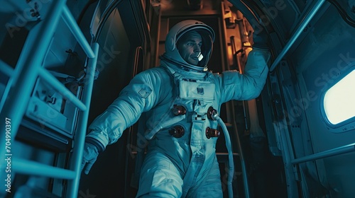 Cosmonaut in space suit
