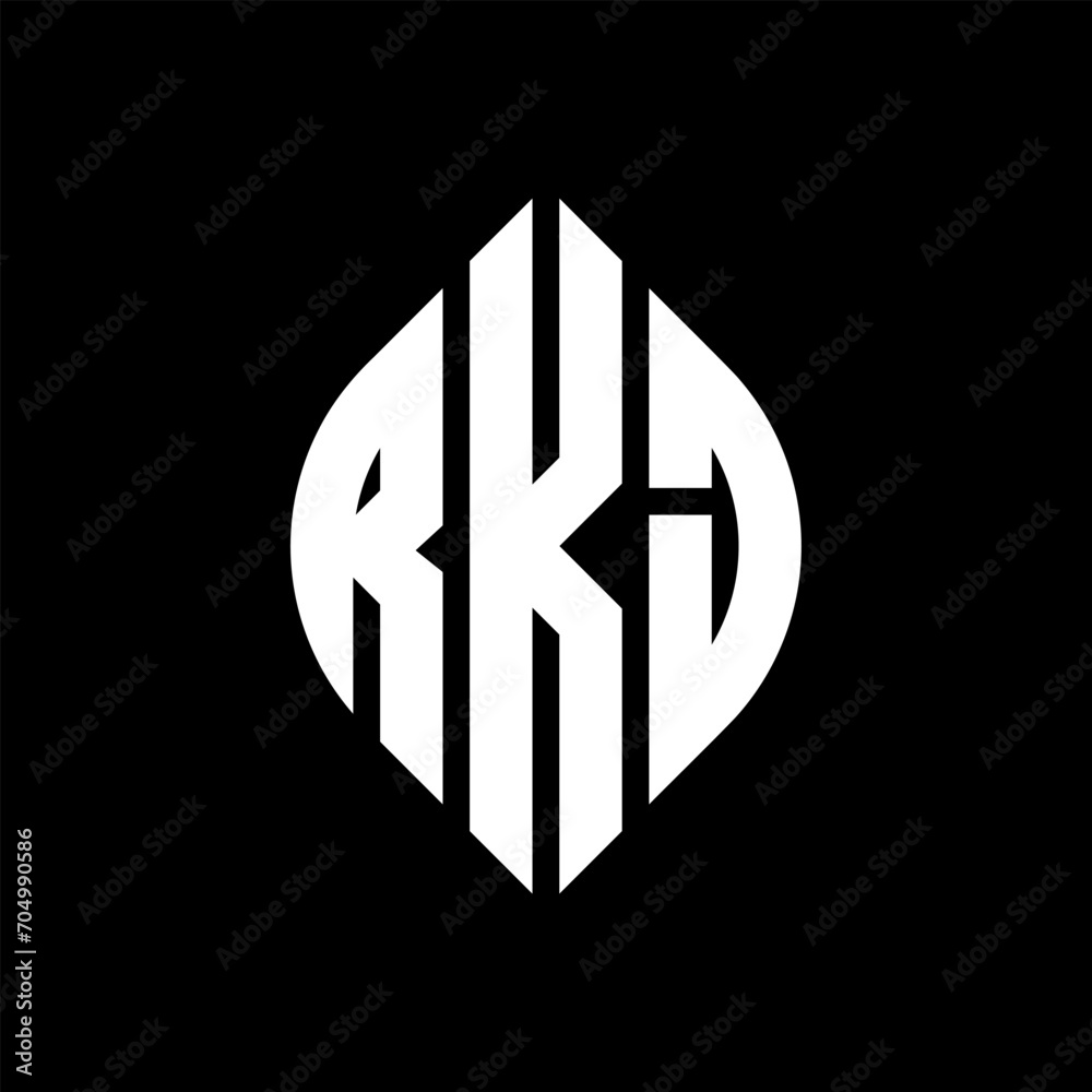RKJ letter logo design with polygon shape. RKJ polygon and cube shape logo design. RKJ hexagon vector logo template white and black colors. RKJ monogram, business and real estate logo. RKJ letter logo design with polygon shape. RKJ polygon and cube shape logo design. RKJ hexagon vector logo template white and black colors. RKJ monogram, business and real estate logo.