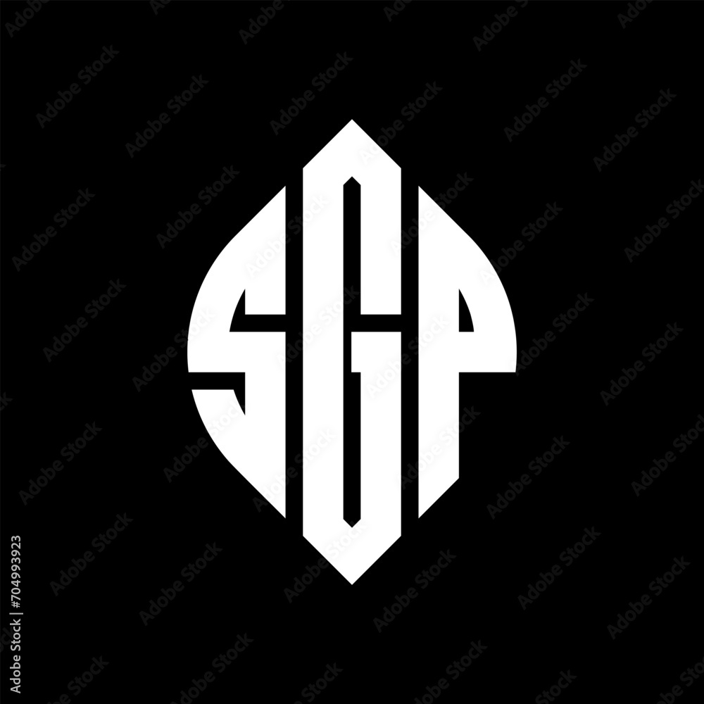 SGP circle letter logo design with circle and ellipse shape. SGP ellipse letters with typographic style. The three initials form a circle logo. SGP circle emblem abstract monogram letter mark vector. SGP circle letter logo design with circle and ellipse shape. SGP ellipse letters with typographic style. The three initials form a circle logo. SGP circle emblem abstract monogram letter mark vector.