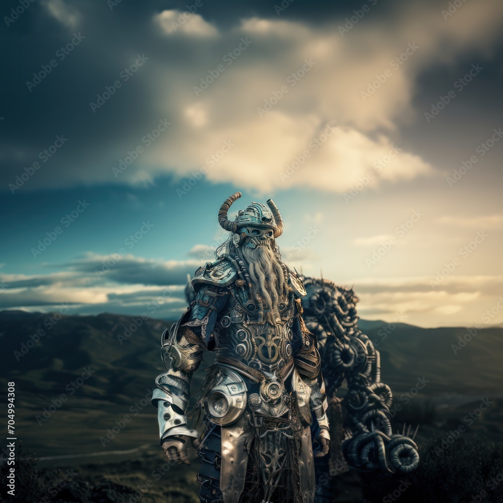 Viking Cyborg Warrier