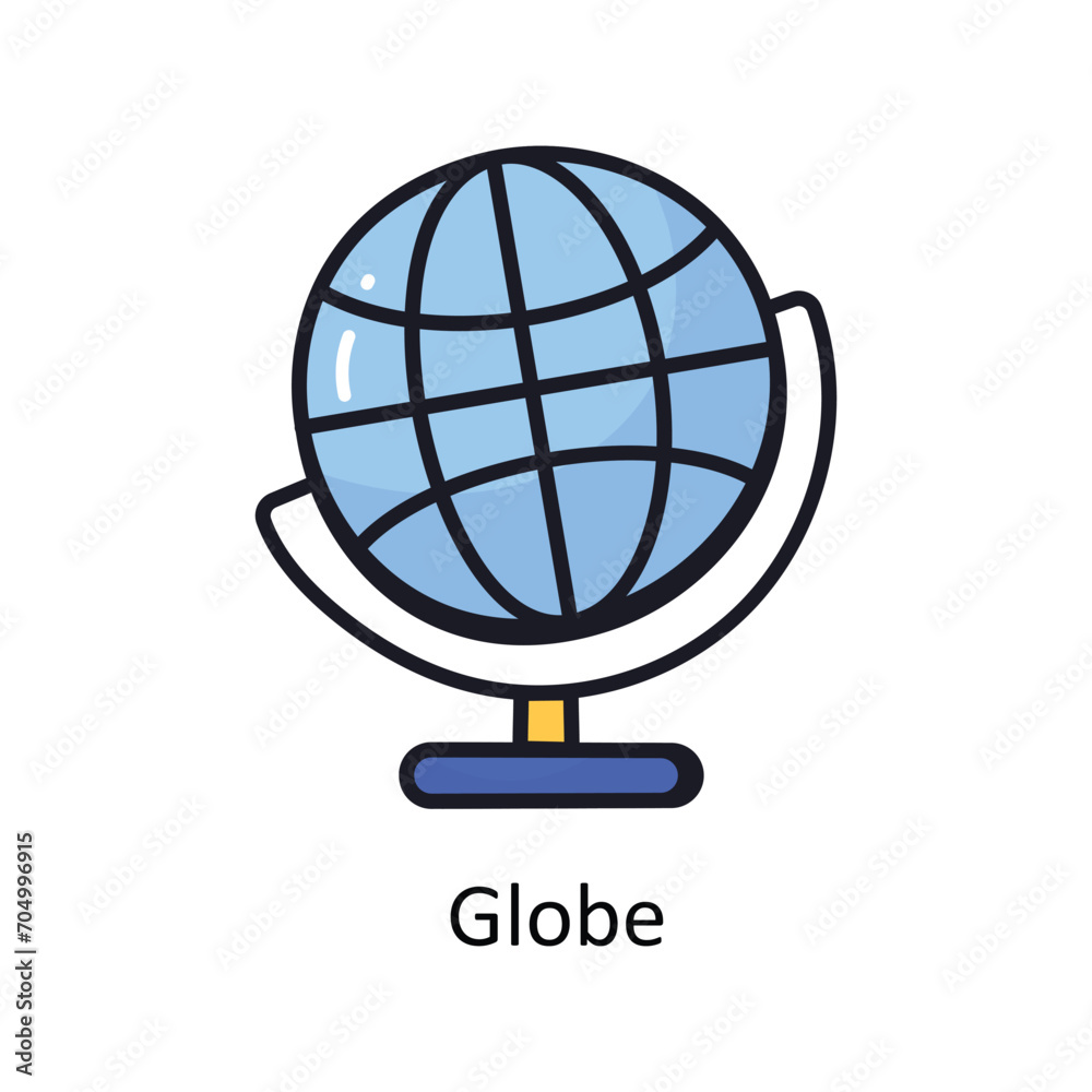 Globe vector filled outline doodle Design illustration. Symbol on White background EPS 10 File Globe vector filled outline doodle Design illustration. Symbol on White background EPS 10 File