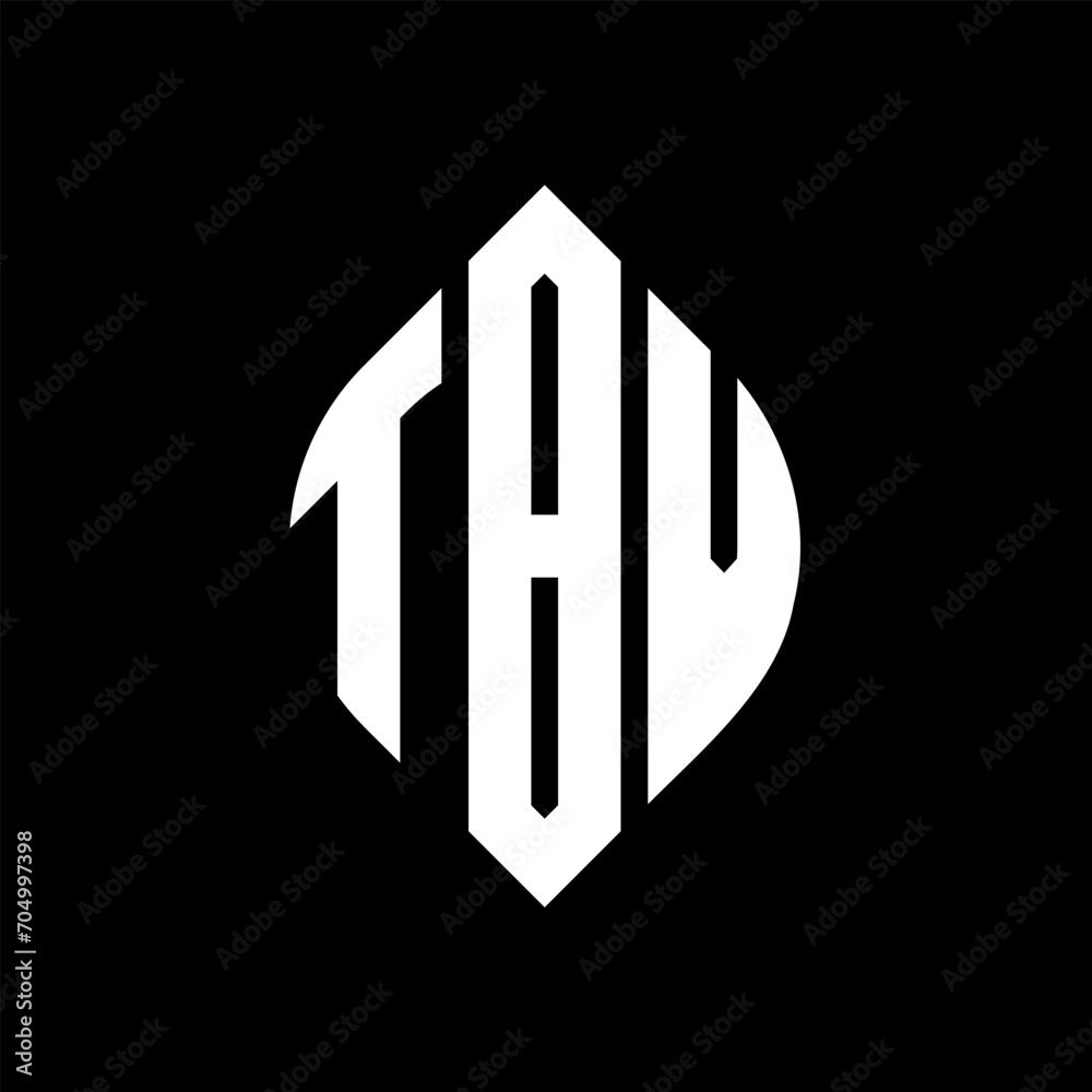 TBV circle letter logo design with circle and ellipse shape. TBV ellipse letters with typographic style. The three initials form a circle logo. TBV circle emblem abstract monogram letter mark vector. TBV circle letter logo design with circle and ellipse shape. TBV ellipse letters with typographic style. The three initials form a circle logo. TBV circle emblem abstract monogram letter mark vector.