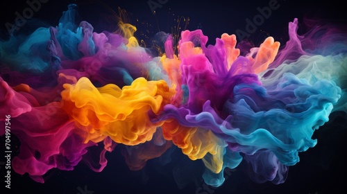Abstract Colorful 4K Wallpaper AI Generated