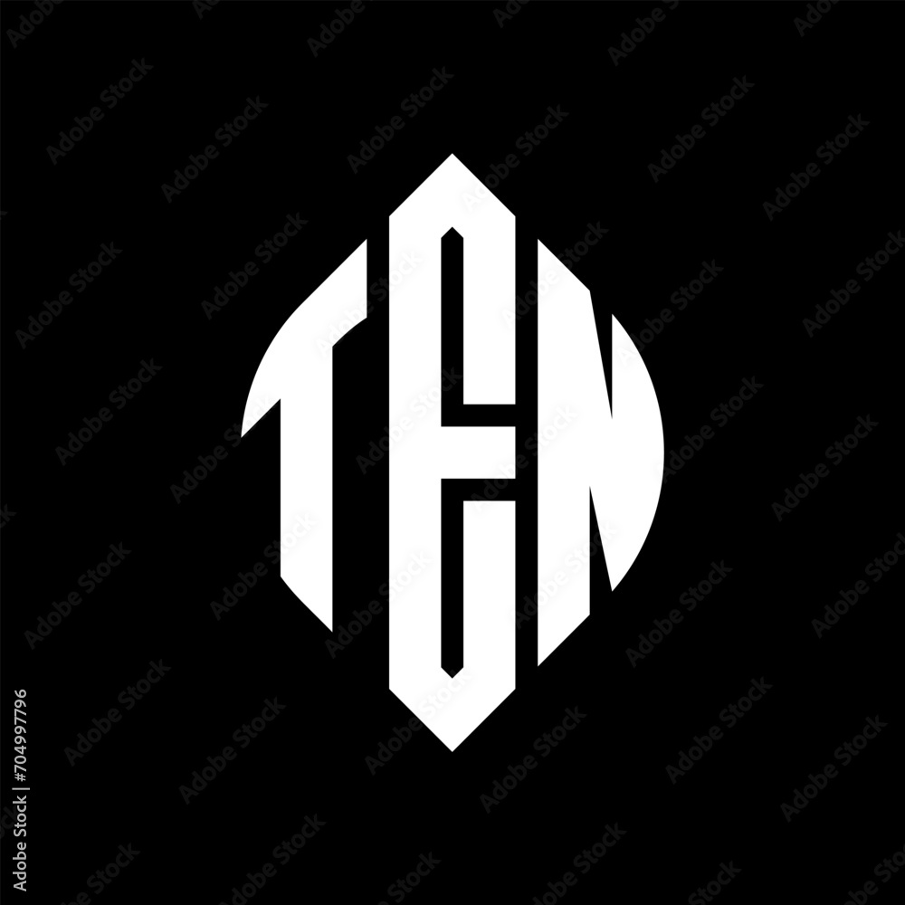 TEN circle letter logo design with circle and ellipse shape. TEN ellipse letters with typographic style. The three initials form a circle logo. TEN circle emblem abstract monogram letter mark vector. TEN circle letter logo design with circle and ellipse shape. TEN ellipse letters with typographic style. The three initials form a circle logo. TEN circle emblem abstract monogram letter mark vector.