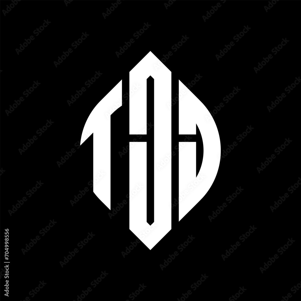 TJJ circle letter logo design with circle and ellipse shape. TJJ ellipse letters with typographic style. The three initials form a circle logo. TJJ circle emblem abstract monogram letter mark vector. TJJ circle letter logo design with circle and ellipse shape. TJJ ellipse letters with typographic style. The three initials form a circle logo. TJJ circle emblem abstract monogram letter mark vector.