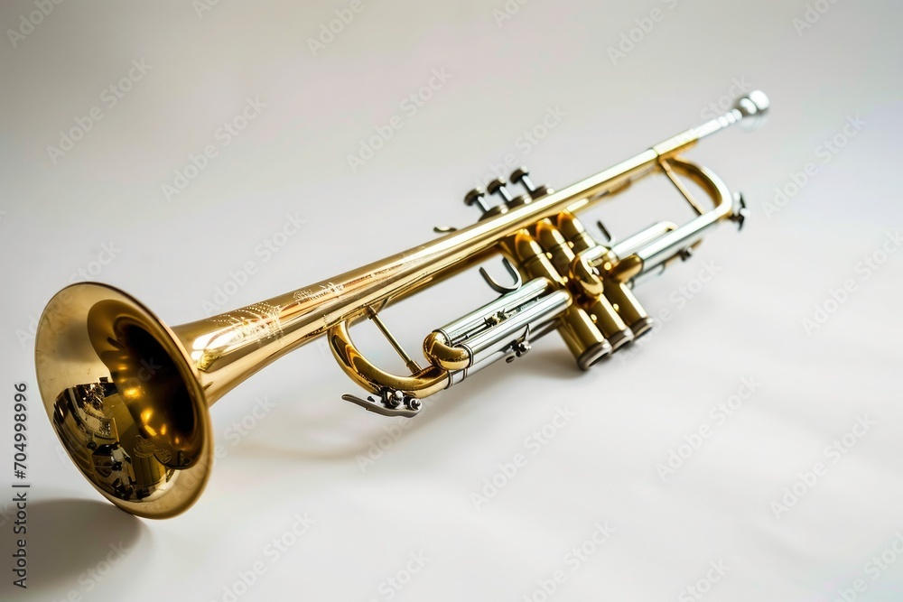 Obraz premium trumpet isolated on black