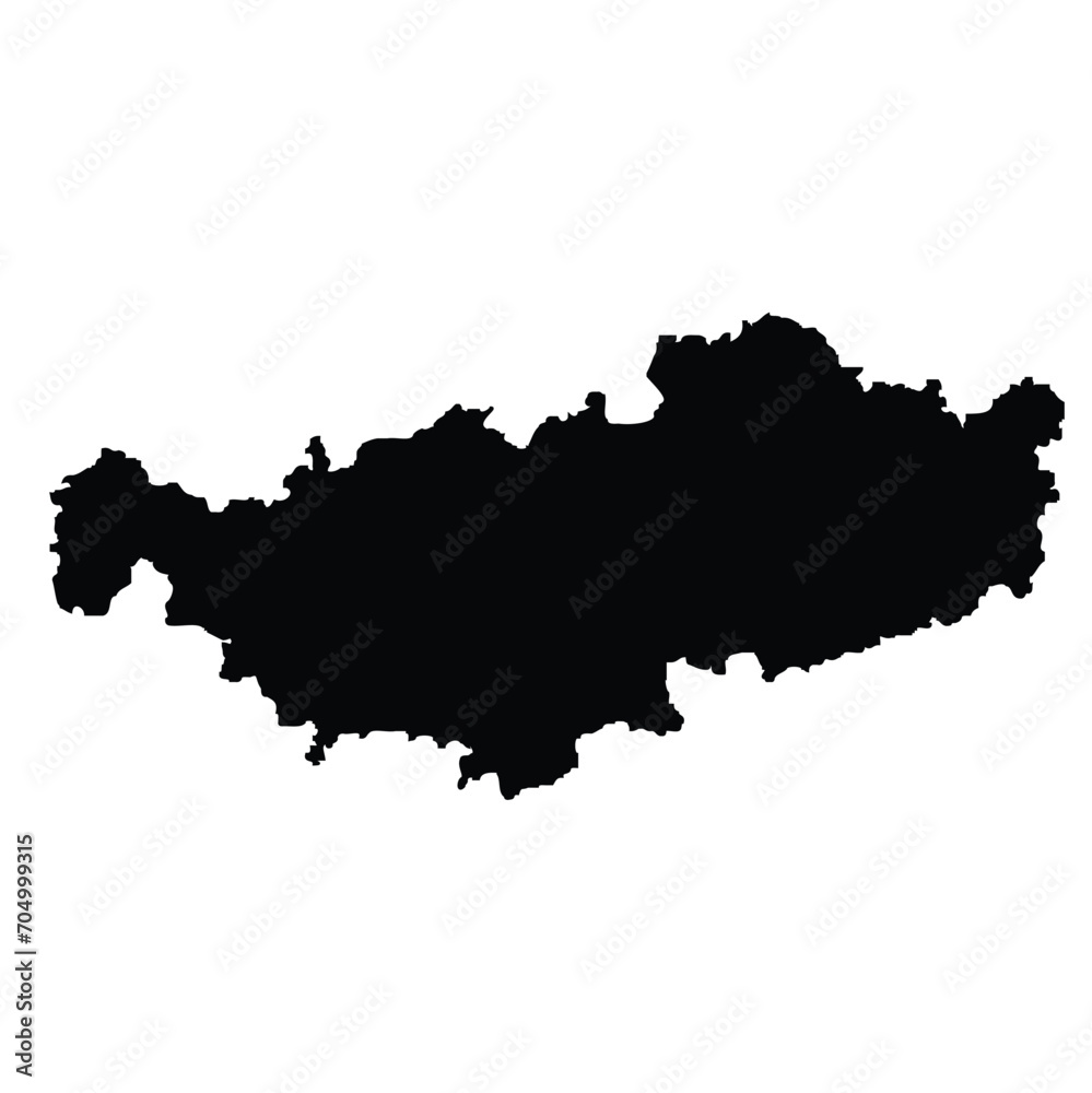 Obraz premium Brabant Walloon - map of the region of the country Belgium