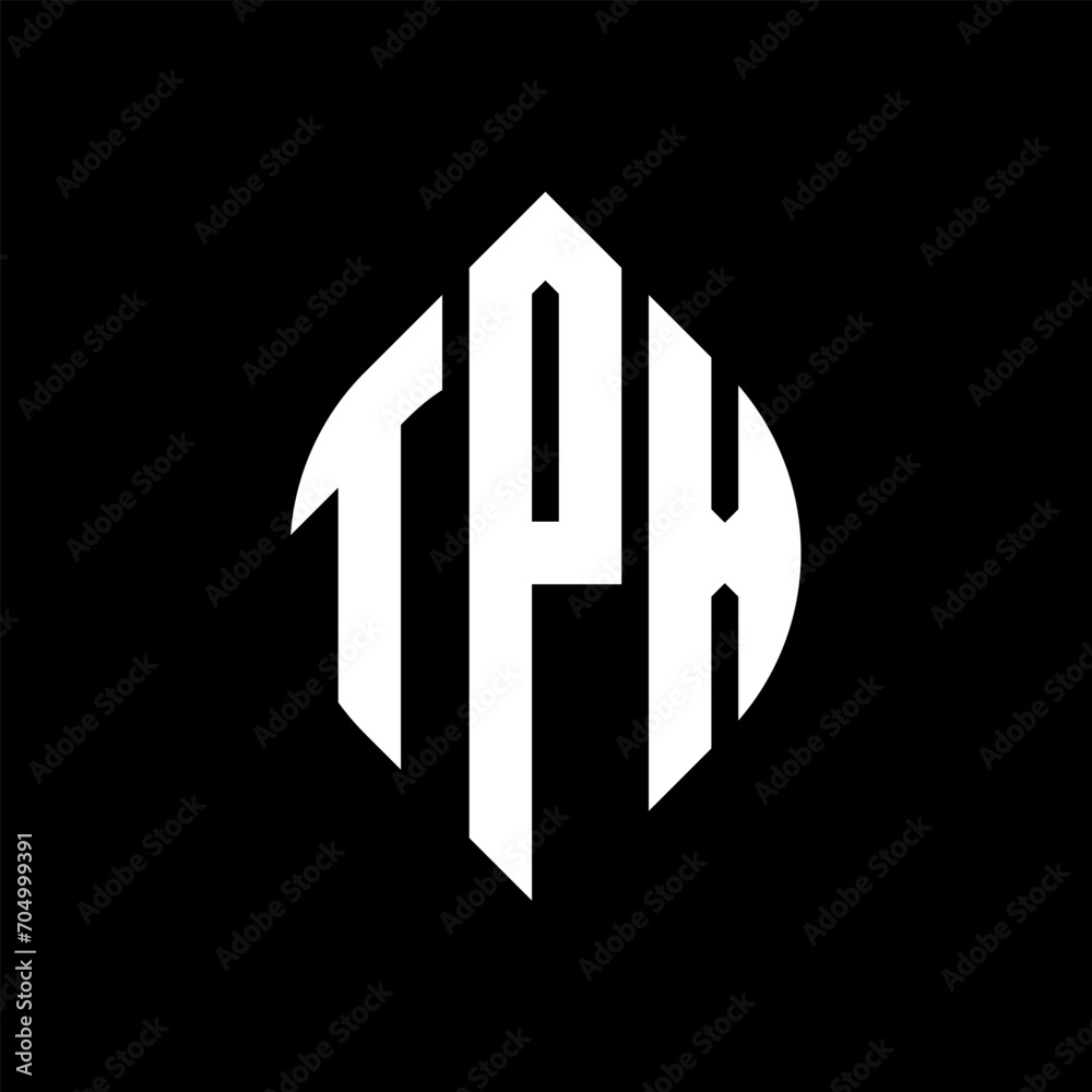 TPX circle letter logo design with circle and ellipse shape. TPX ellipse letters with typographic style. The three initials form a circle logo. TPX circle emblem abstract monogram letter mark vector. TPX circle letter logo design with circle and ellipse shape. TPX ellipse letters with typographic style. The three initials form a circle logo. TPX circle emblem abstract monogram letter mark vector.