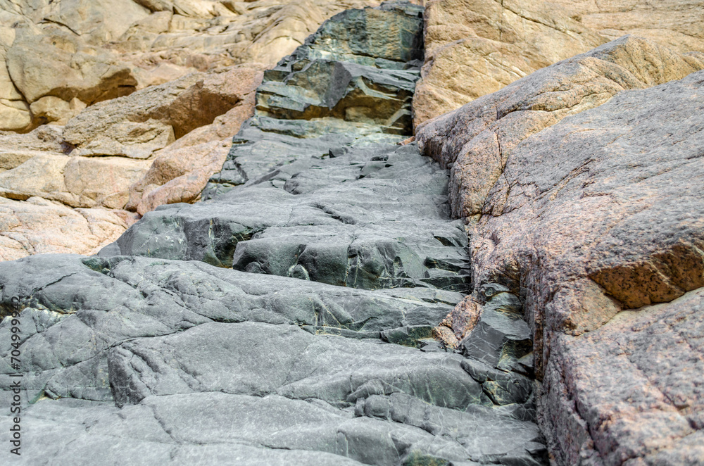 Fototapeta premium texture pattern stone rock closeup detailed