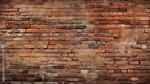Abstract Brick Wall Background AI Generated