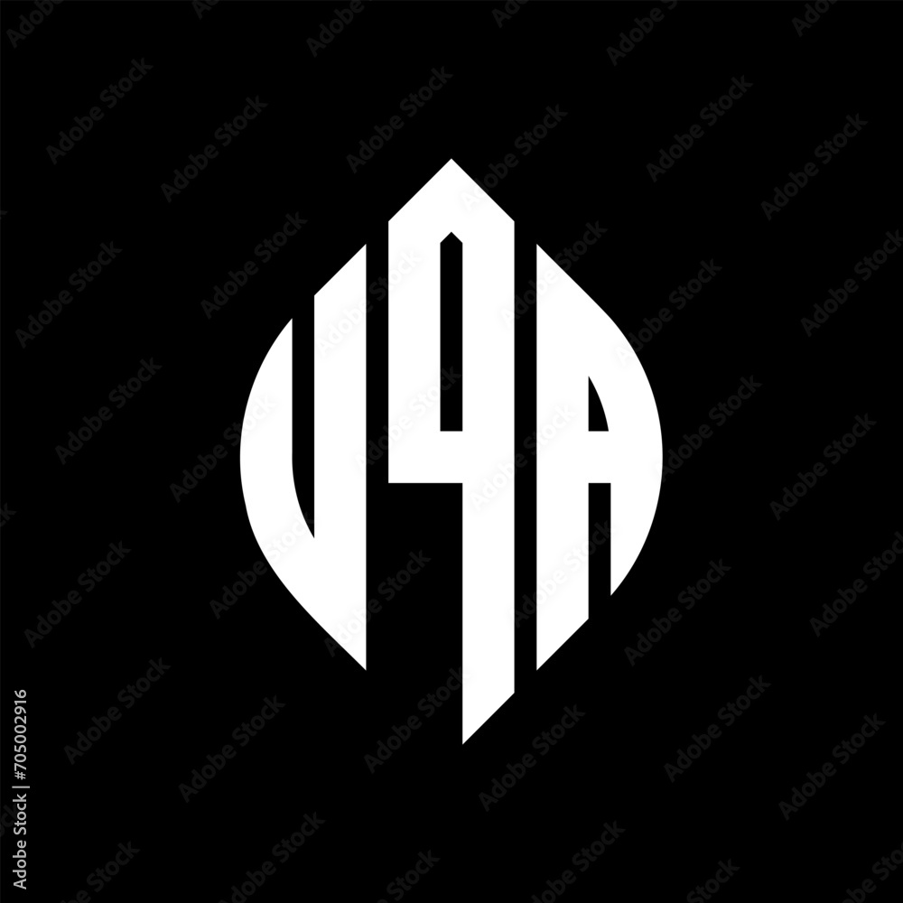 UQA circle letter logo design with circle and ellipse shape. UQA ellipse letters with typographic style. The three initials form a circle logo. UQA circle emblem abstract monogram letter mark vector. UQA circle letter logo design with circle and ellipse shape. UQA ellipse letters with typographic style. The three initials form a circle logo. UQA circle emblem abstract monogram letter mark vector.