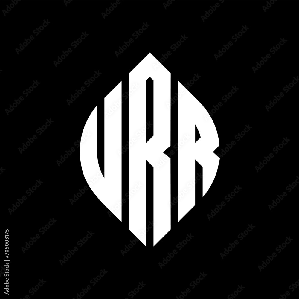 URR circle letter logo design with circle and ellipse shape. URR ellipse letters with typographic style. The three initials form a circle logo. URR circle emblem abstract monogram letter mark vector. URR circle letter logo design with circle and ellipse shape. URR ellipse letters with typographic style. The three initials form a circle logo. URR circle emblem abstract monogram letter mark vector.