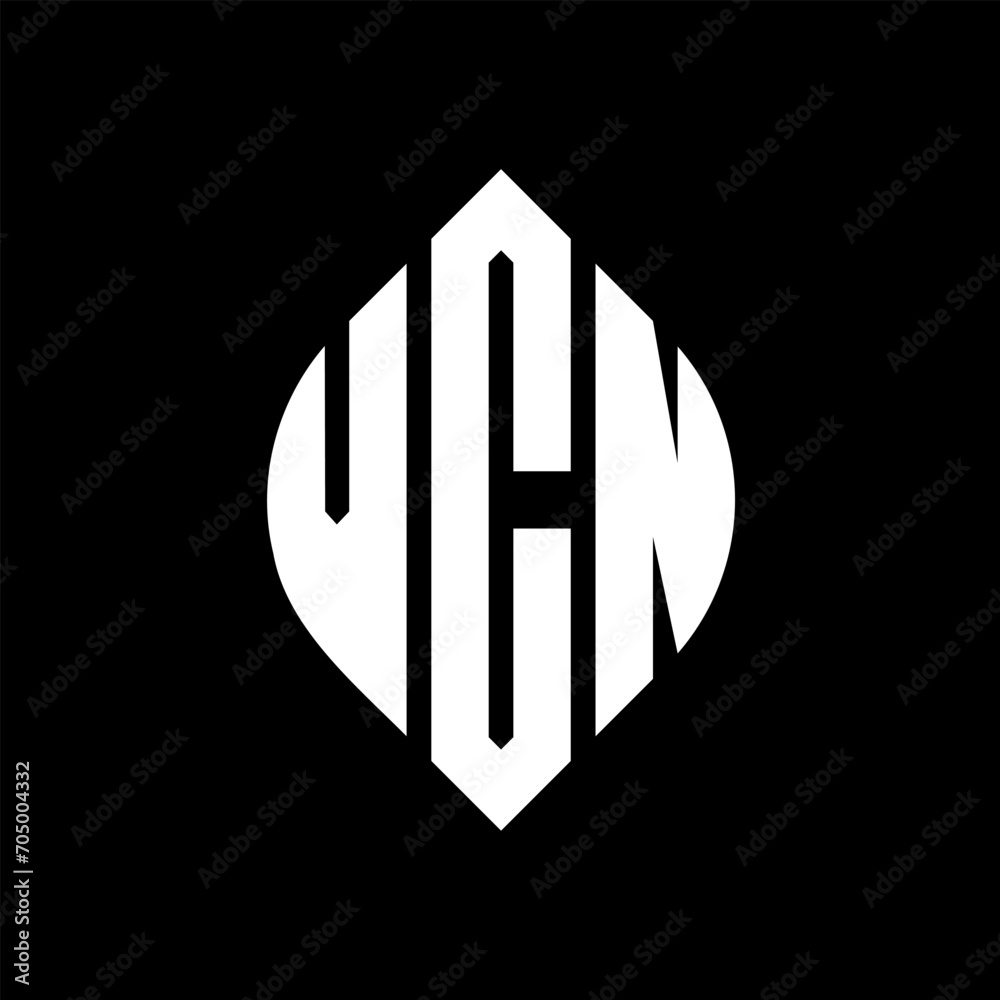 VCN circle letter logo design with circle and ellipse shape. VCN ellipse letters with typographic style. The three initials form a circle logo. VCN circle emblem abstract monogram letter mark vector. VCN circle letter logo design with circle and ellipse shape. VCN ellipse letters with typographic style. The three initials form a circle logo. VCN circle emblem abstract monogram letter mark vector.
