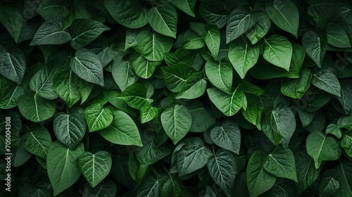 Green Foliage Texture Background AI Generated
