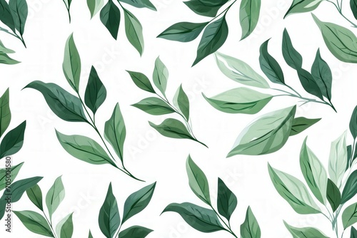Watercolor designer elements set collection of green leaves, greenery art foliage natural leaves herbs in watercolor style. Decorative beauty elegant illustration for design © Werckmeister