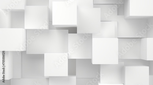 White Square Diagonal Cube Boxes Block Background Wallpaper Banner Template AI Generated