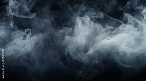 Dramatic Smoke Exploding Outwards for Spooky Halloween Background AI Generated