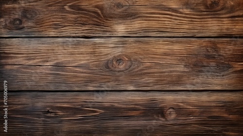 Top View of Old Dark Textured Wooden Background AI Generated