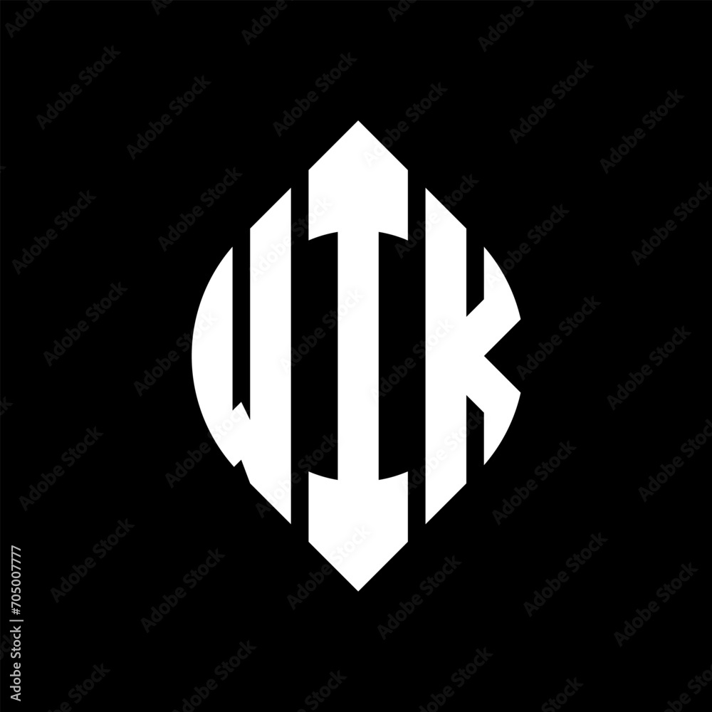 WIK circle letter logo design with circle and ellipse shape. WIK ellipse letters with typographic style. The three initials form a circle logo. WIK circle emblem abstract monogram letter mark vector. WIK circle letter logo design with circle and ellipse shape. WIK ellipse letters with typographic style. The three initials form a circle logo. WIK circle emblem abstract monogram letter mark vector.