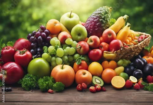 Assortment of fresh organic fruits and vegetables in rainbow colors stock photoVegetable Fruit Food Freshness Healthy