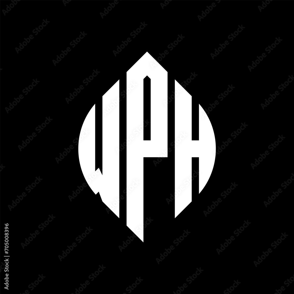 WPH circle letter logo design with circle and ellipse shape. WPH ellipse letters with typographic style. The three initials form a circle logo. WPH circle emblem abstract monogram letter mark vector. WPH circle letter logo design with circle and ellipse shape. WPH ellipse letters with typographic style. The three initials form a circle logo. WPH circle emblem abstract monogram letter mark vector.