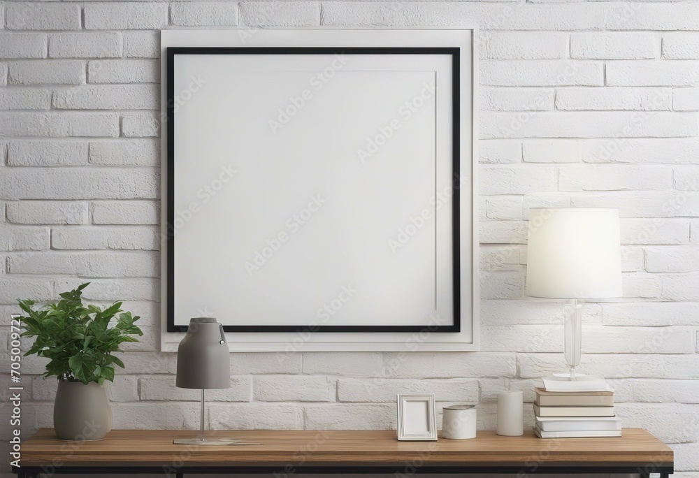 Blank horizontal poster mock up on the white brick wall in office interior stock photoOffice Backgrounds Window Picture Frame Blank horizontal poster mock up on the white brick wall in office interior stock photoOffice Backgrounds Window Picture Frame