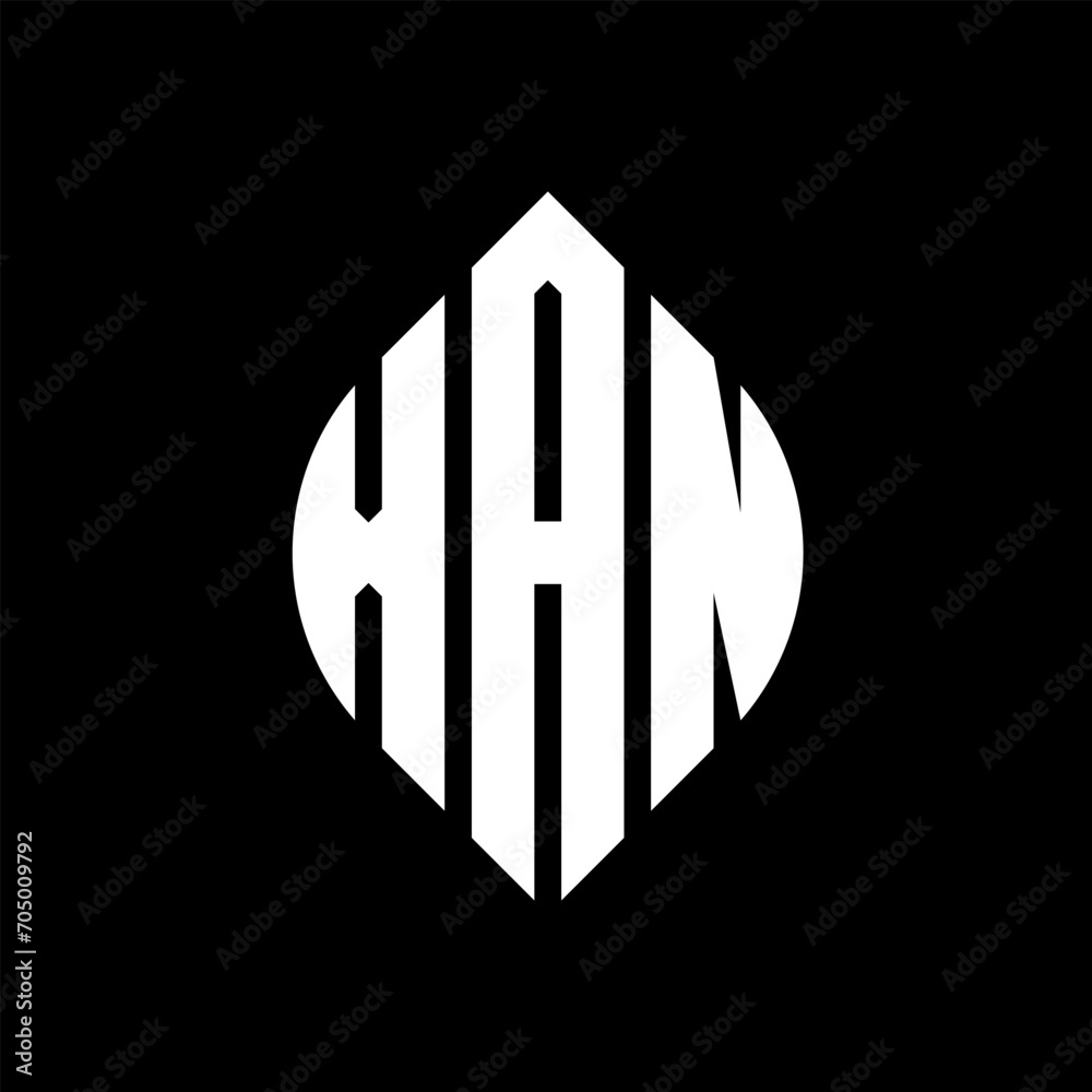 XAN circle letter logo design with circle and ellipse shape. XAN ellipse letters with typographic style. The three initials form a circle logo. XAN circle emblem abstract monogram letter mark vector. XAN circle letter logo design with circle and ellipse shape. XAN ellipse letters with typographic style. The three initials form a circle logo. XAN circle emblem abstract monogram letter mark vector.