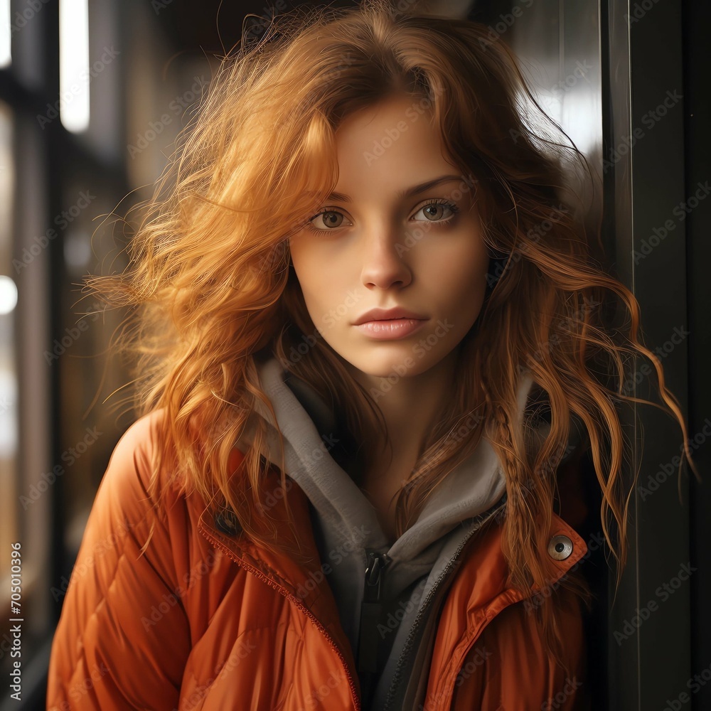 Naklejka premium portrait of a person