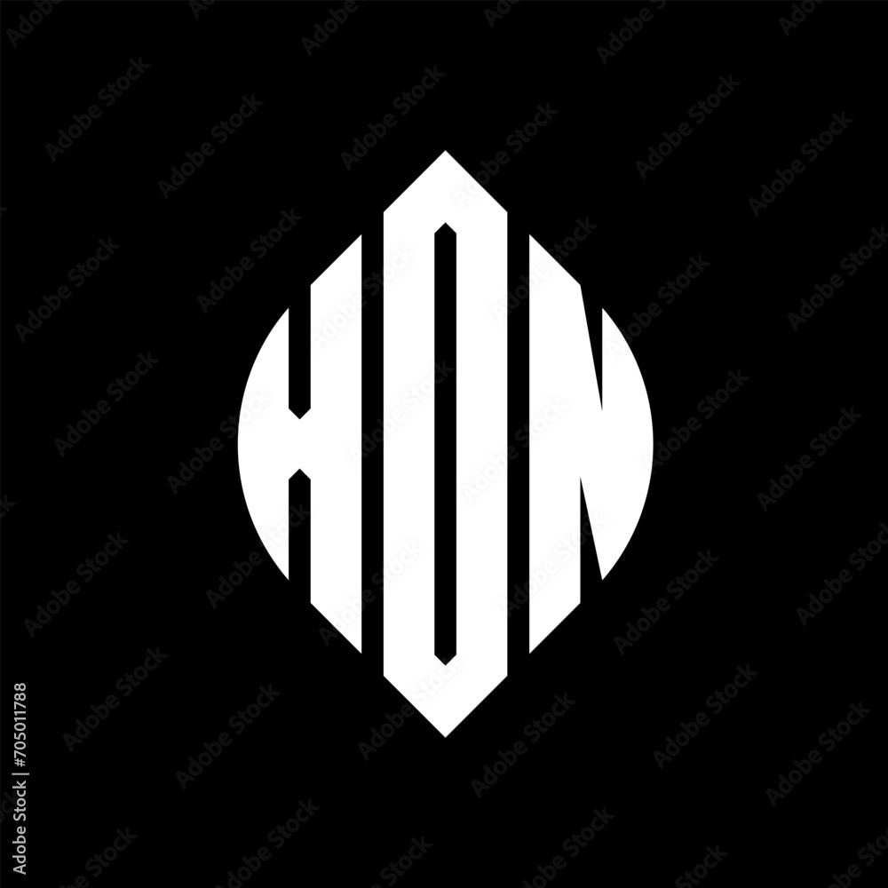 XON circle letter logo design with circle and ellipse shape. XON ellipse letters with typographic style. The three initials form a circle logo. XON circle emblem abstract monogram letter mark vector. XON circle letter logo design with circle and ellipse shape. XON ellipse letters with typographic style. The three initials form a circle logo. XON circle emblem abstract monogram letter mark vector.